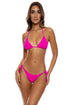 Luli Fama Pura Curiosidad Seamless Wavy Ruched Back Tie Side Bottom